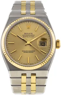 Rolex Datejust Oysterquartz 17013 Yellow gold and Stainless steel Champagne