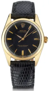 Rolex Oyster Perpetual 1014 Stainless steel and Gold-plated Black