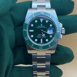 Rolex Submariner 116610LV Stainless steel Green