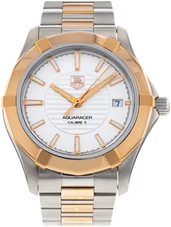 TAG Heuer Aquaracer WAP2150.BD0839 40mm Rose gold and Stainless steel Silver