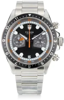 Tudor Heritage 70330N 42mm Stainless steel Black and Silver