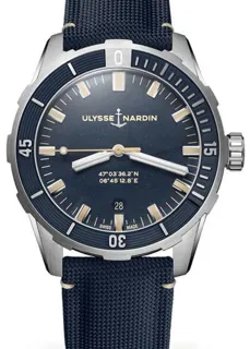 Ulysse Nardin Diver 8163-175/93 42mm Stainless steel Blue