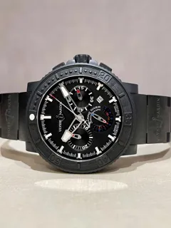 Ulysse Nardin Diver Black Sea 353-92-3C 45mm stainless steel$black ceramic$DLC coating Black