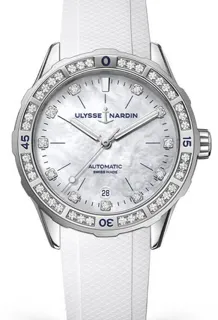 Ulysse Nardin Lady Diver 8163-182B-3/10 39mm Stainless steel White