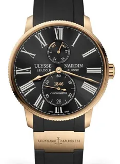 Ulysse Nardin Marine 1182-310-3/42 42mm Rose gold Black