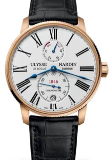 Ulysse Nardin Marine 1182-310/40 42mm Rose gold White