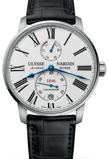 Ulysse Nardin Marine 1183-310/40 42mm Stainless steel White