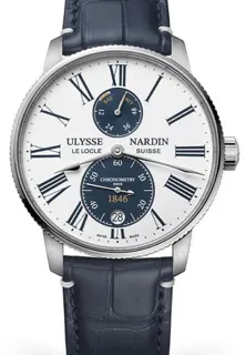 Ulysse Nardin Marine 1183-310LE-0A-175/1B 42mm Stainless steel White