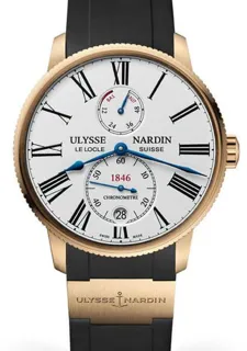 Ulysse Nardin Marine Torpilleur 1182-310-3/40 42mm Rose gold White