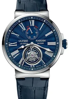 Ulysse Nardin Marine Tourbillon 1283-181/E3 43mm Stainless steel Blue