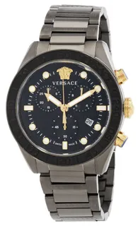 Versace Greca Dome VE6K00623 Stainless steel Black