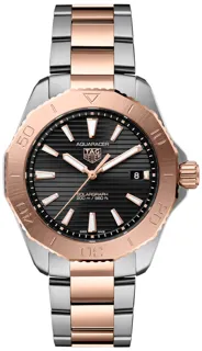 TAG Heuer Aquaracer WBP1121.BB0003 40mm Stainless Steel$Plated Rose Gold Black