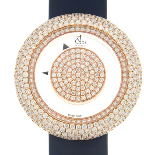 Jacob & Co. Brilliant Rose Gold Diamond Pave Dial BM556.40.RD.RD.ABSAA 44mm Rose gold White$Transparent