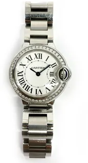 Cartier Ballon Bleu 28mm W4BB0015 28mm Stainless steel White