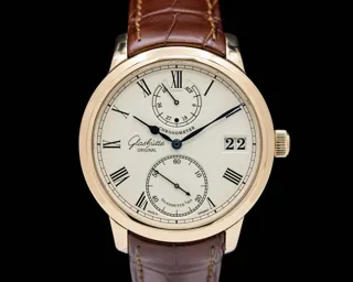 Glashütte Senator Chronometer 1-58-01-01-01-04 42mm Rose gold Silver