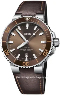 Oris Aquis 01 733 7730 4152-07 5 24 12EB 43.5mm Stainless steel Brown