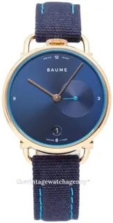 Baume & Mercier Eco-Friendly M0A10603 rose gold colored steel blue