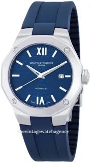 Baume & Mercier Riviera M0A10619 42mm brushed/polished steel blue