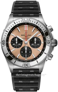 Breitling Chronomat B01 AB0134101K1S1 42mm brushed/polished steel Pink