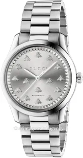 Gucci G-Timeless YA1264190 38mm brushed/polished steel Silver