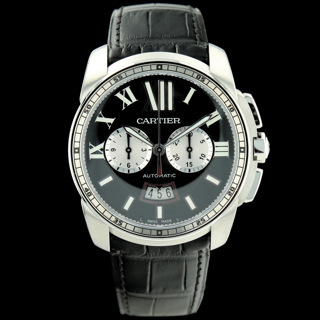 Cartier Calibre de Cartier W7100060 42mm Stainless steel Black