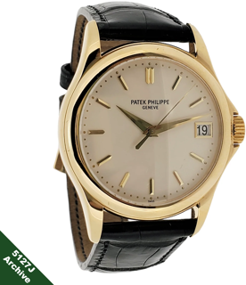 Patek Philippe Calatrava 5127J 37mm 18k yellow gold Opaline Silver white