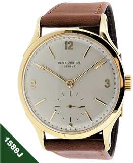 Patek Philippe Calatrava 1589J Yellow gold Silver