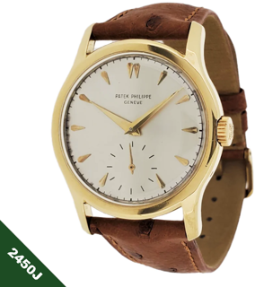 Patek Philippe Calatrava 2450J 35mm Yellow gold Silver