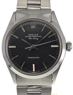 Rolex Air King 5500 34mm Stainless steel Black