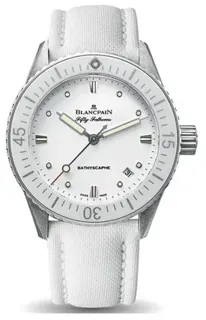 Blancpain Fifty Fathoms 5100-1127-W52A 38mm Stainless steel White