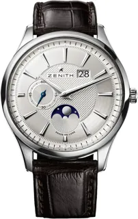 Zenith Captain Moonphase 03.2140.691/02.C498 40mm Stainless steel Silver