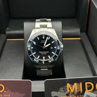 Mido Ocean Star M026.608.11.041.00 43.5mm Stainless steel Blue