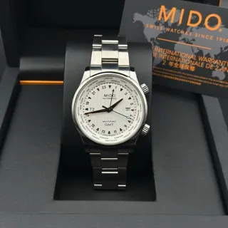 Mido Multifort GMT M005.929.11.031.00 42mm Stainless steel Silver