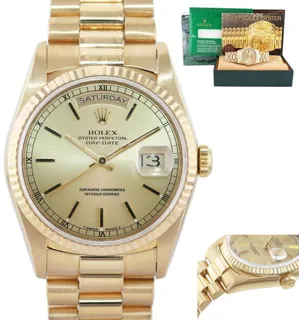 Rolex Day-Date 36 18238 36mm Yellow gold Champagne