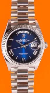 Rolex Day-Date 36 128239 36mm White gold Blue