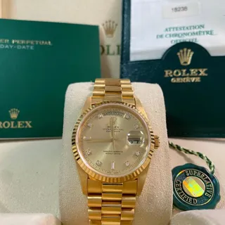 Rolex Day-Date 36 18238 36mm Yellow gold Golden