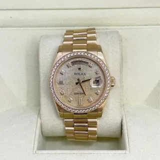 Rolex Day-Date 36 118348 36mm Yellow gold White