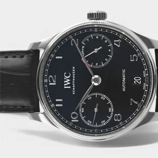 IWC Portugieser IW500703 42.5mm Stainless steel Black