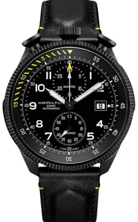 Hamilton Khaki Aviation H76786733 46mm Stainless steel Black