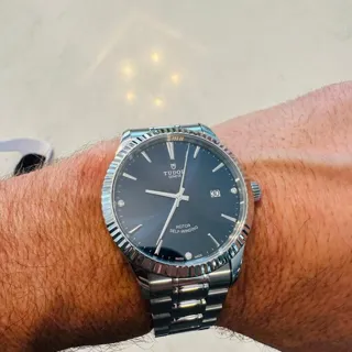 Tudor Style 41mm Stainless steel Blue