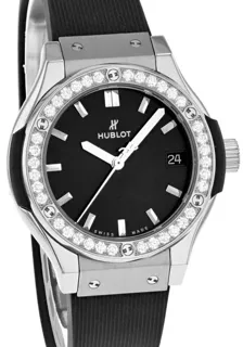 Hublot Classic Fusion Quartz 581.NX.1470.RX.1104 33mm Titanium Black