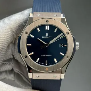 Hublot Classic Fusion 511.NX.7170.RX 45mm Titanium Blue