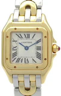 Cartier Panthère W25046S1 21.5mm K18 Yellow Gold$Stainless Steel Silver