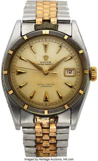 Rolex Datejust 6105 34mm Yellow gold and Stainless steel Silver