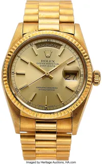 Rolex Day-Date 36mm 18k yellow gold Champagne