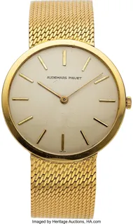 Audemars Piguet 40154 33.5mm 18k Gold Silver