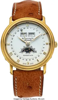 Blancpain Villeret 18k yellow gold White