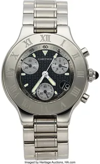 Cartier Chronoscaph 21 Stainless steel Gray