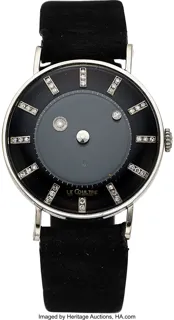 Jaeger-LeCoultre Mystery 33mm 14k white gold Black