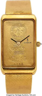 Corum 24mm 18k Gold Golden